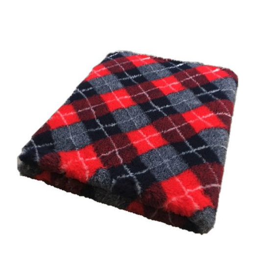 VET-BED - Diamond rød/grå/dunkelblå