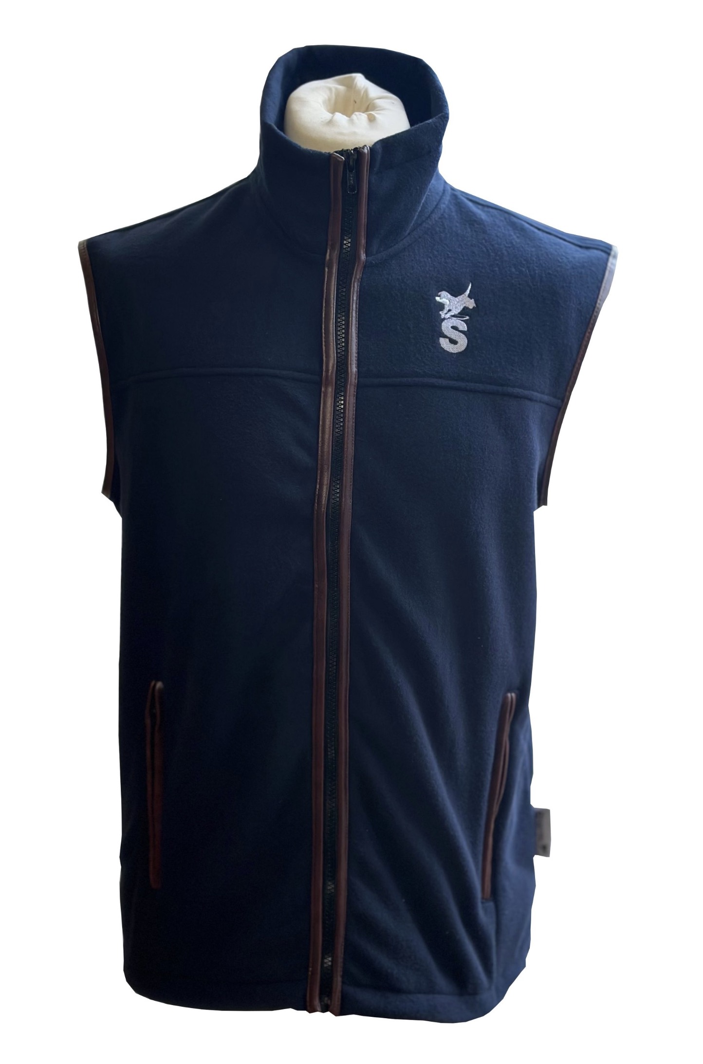 Sporting Fleece vest herre - Navy Blue (Medium)