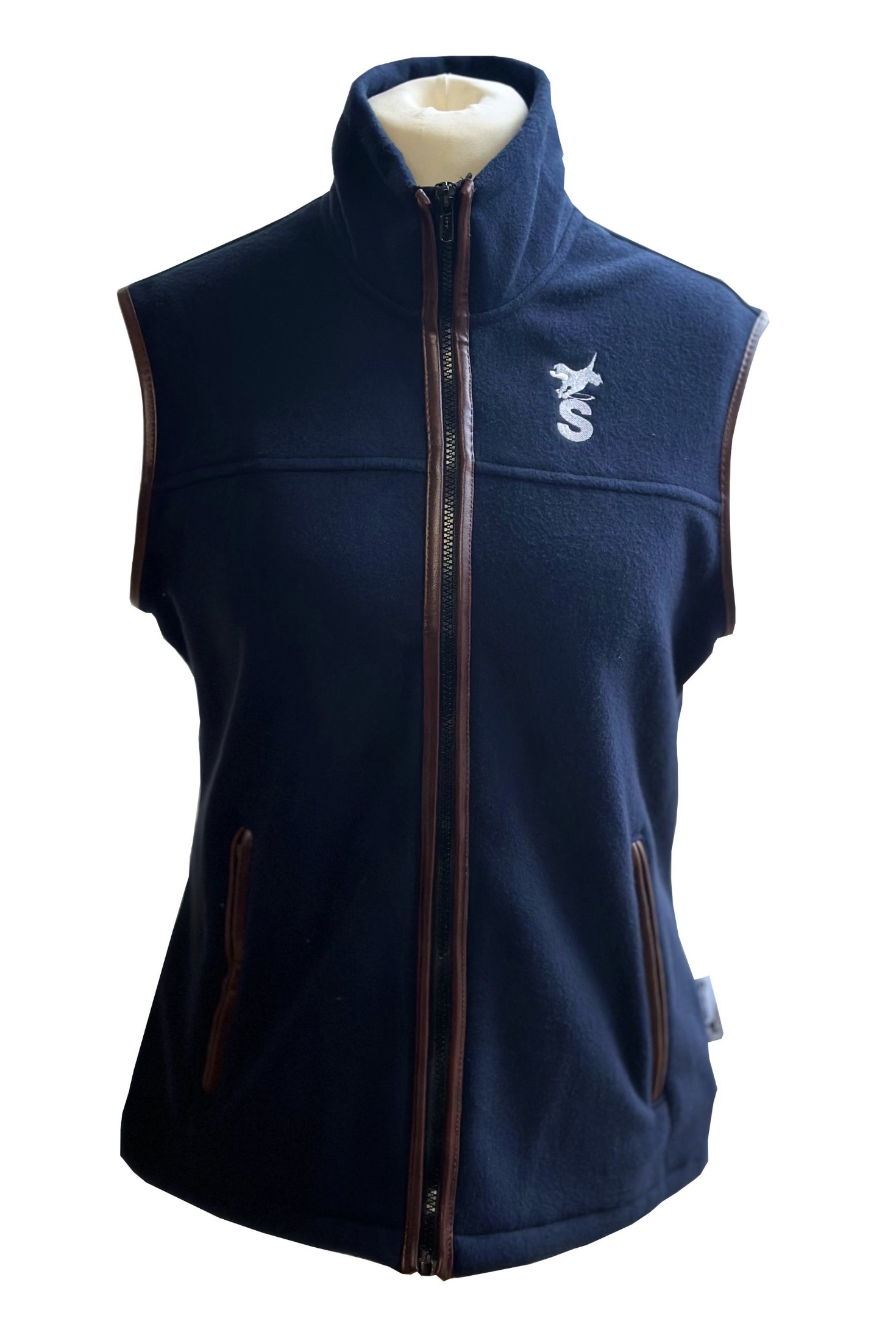 Sporting Fleece vest dame - Navy Blue (Small)