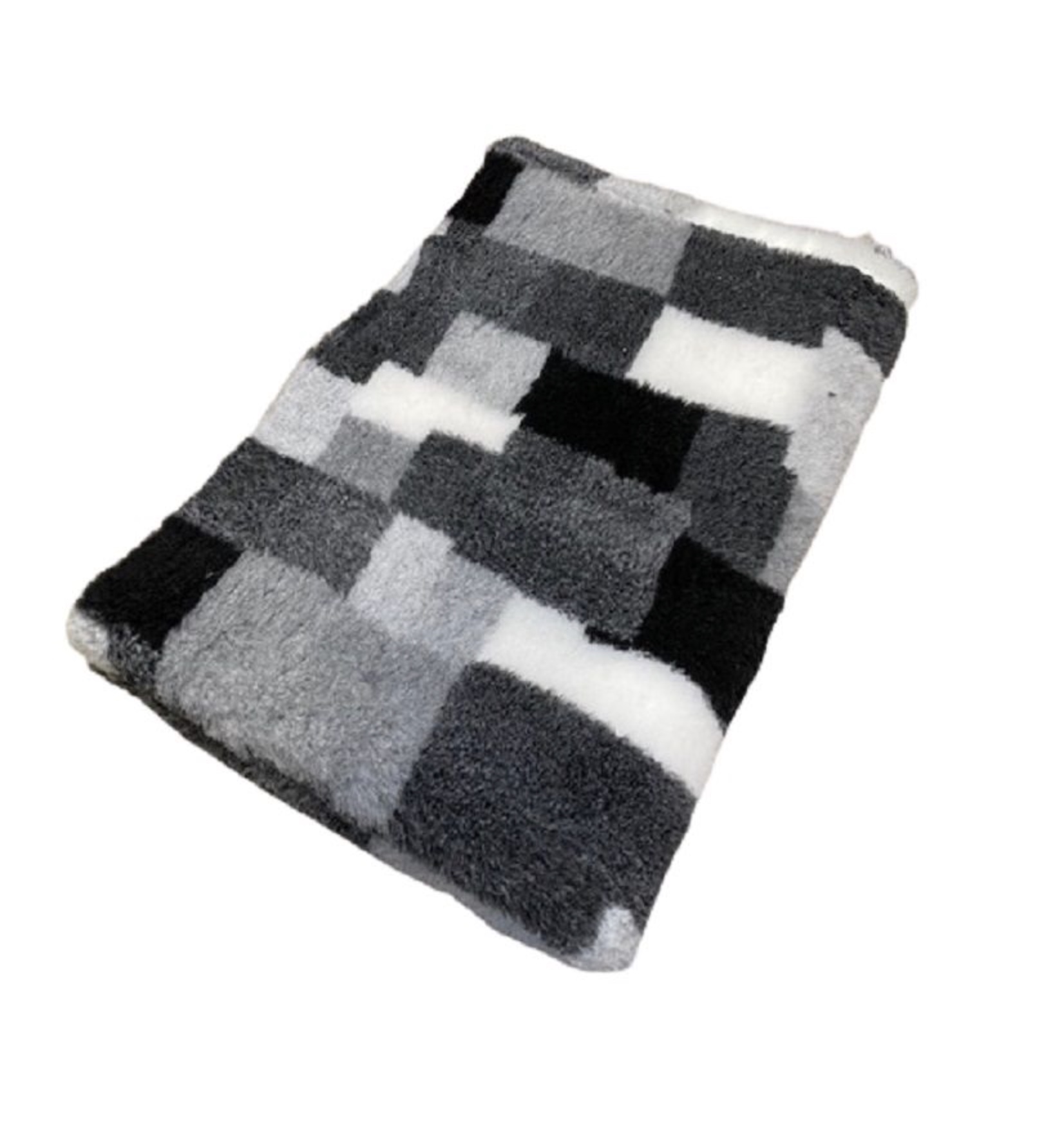 VET-BED - Patch sort/grå/hvit 