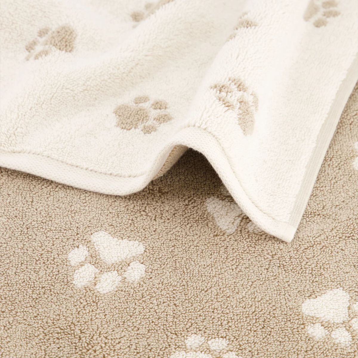 Cawö We Love Dogs baderomsmatte Paws - Natur/Beige