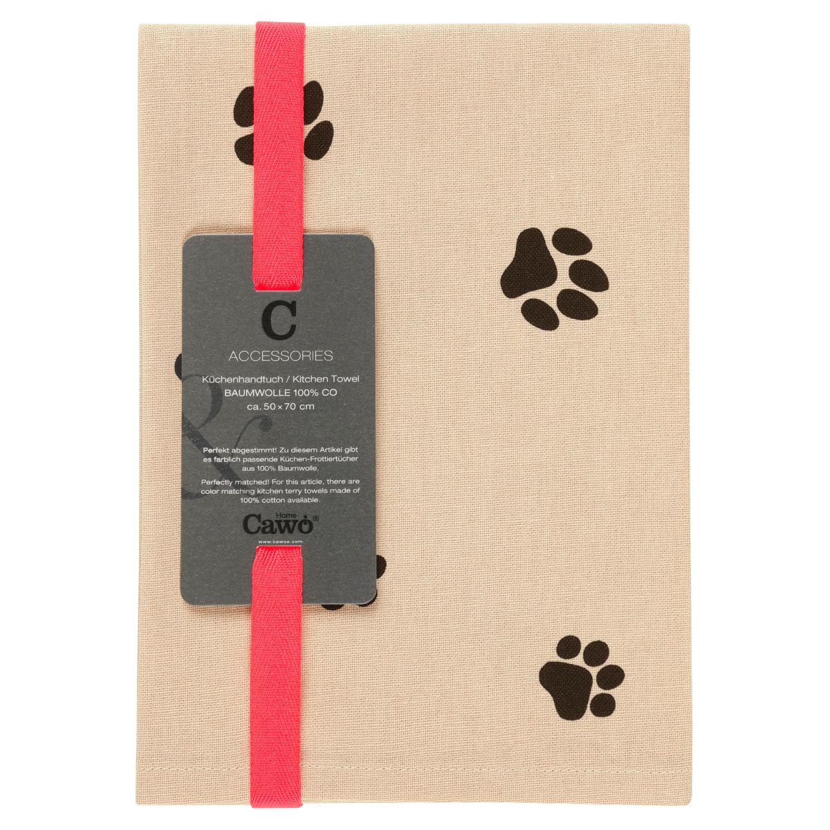 Cawö Cuisine kjøkkenhåndkle - We Love Dogs Paw