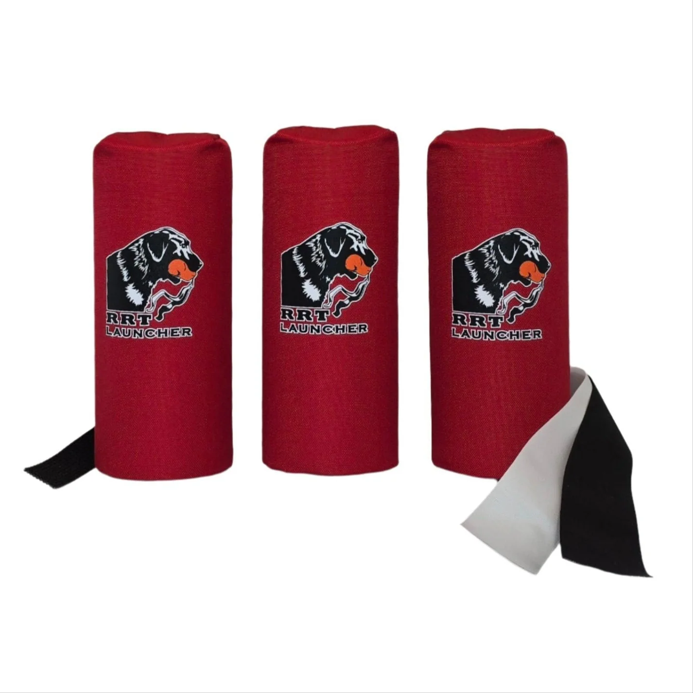 Dummy til Launcher - Rød Canvas med streamer